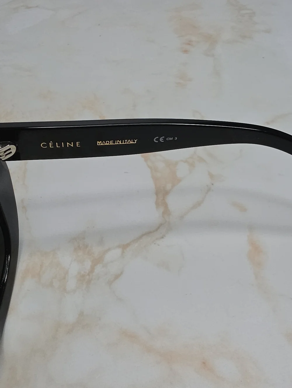 Celine Diane Oversized Black Sunglasses